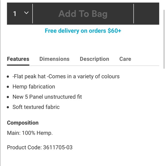 New Cotton On sage hat adjustable dad hat baseball in hemp - Picture 4 of 5